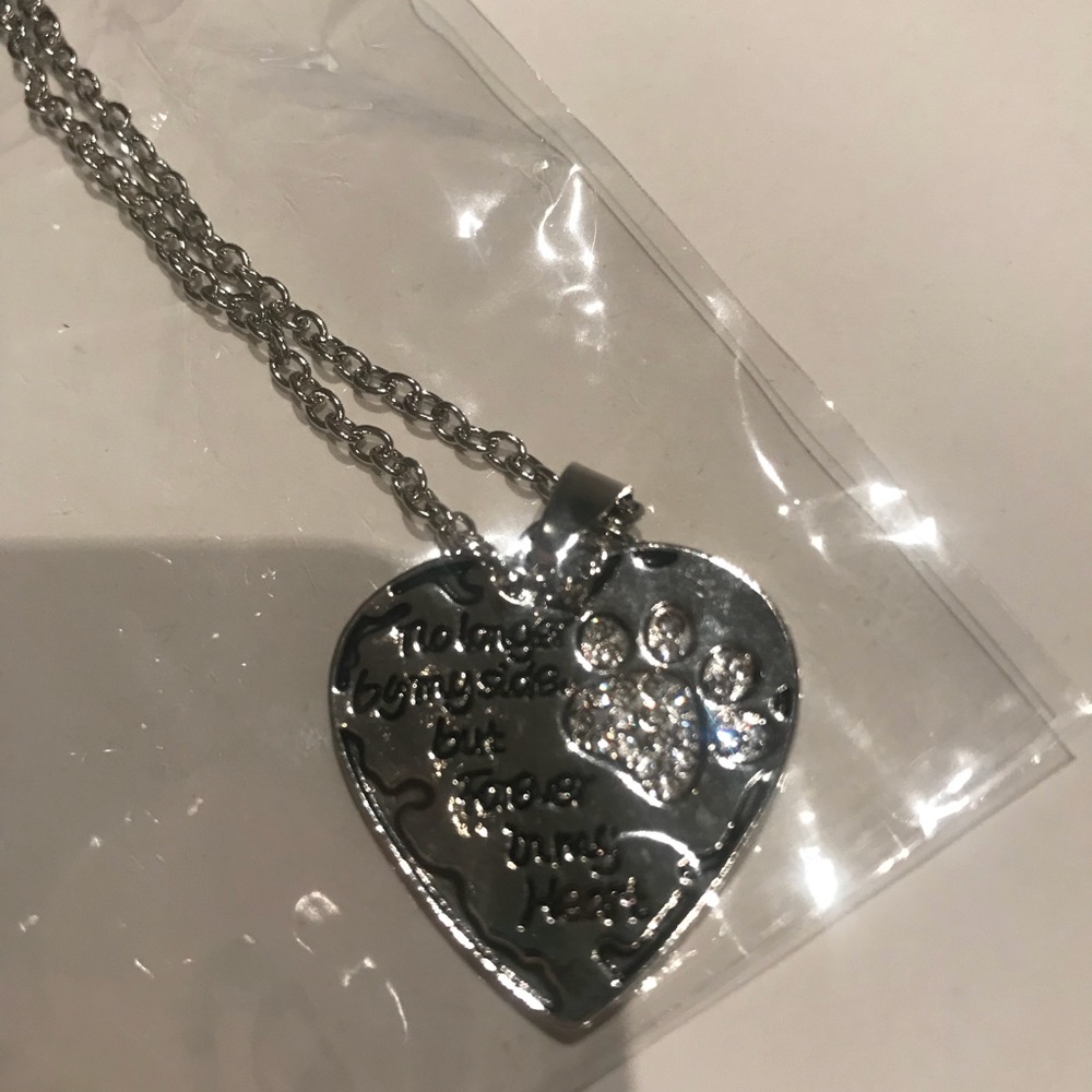 Brand New Heart Shaped Pet Remembrance Necklace - Picture 3 of 5